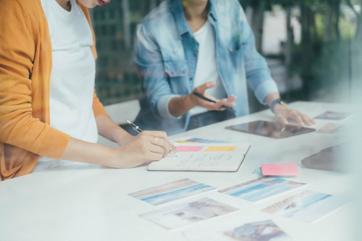Marketing agency creative team